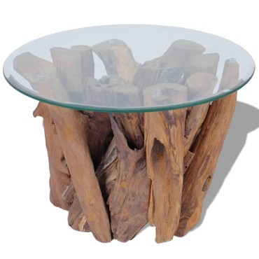 vidaXL Τραπεζάκι Σαλονιού από Μασίφ Ξύλο Teak 60x40cm 1 τεμ.