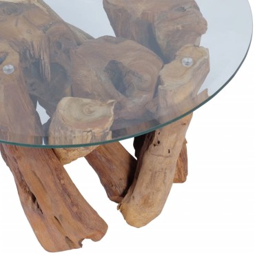 vidaXL Τραπεζάκι Σαλονιού από Μασίφ Ξύλο Teak 60x40cm 1 τεμ.