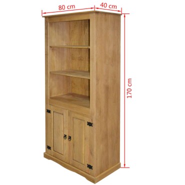 vidaXL Έπιπλο Τηλεόρασης Μεξικ. Στιλ Corona 80x40x170cm Ξύλο Πεύκου 1 τεμ.