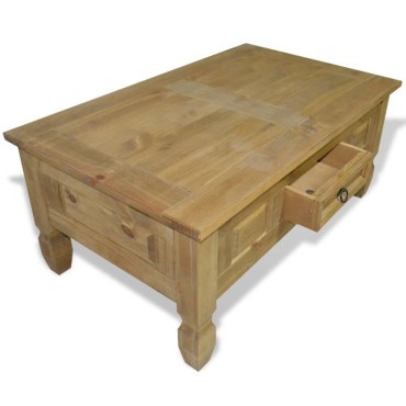 vidaXL Τραπεζάκι Σαλονιού Μεξικ. Στιλ Corona 100x55x44cm Ξύλο Πεύκου 1 τεμ.