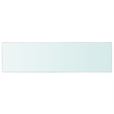 vidaXL Ράφι Πάνελ Διάφανο 90x25cm Γυάλινο 1 τεμ.