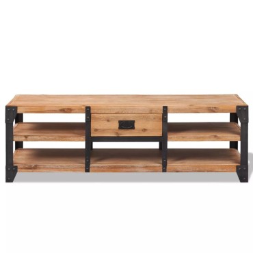 vidaXL Έπιπλο Τηλεόρασης 140x40x45cm από Μασίφ Ξύλο Ακακίας