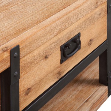 vidaXL Έπιπλο Τηλεόρασης 140x40x45cm από Μασίφ Ξύλο Ακακίας