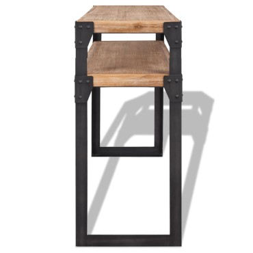 vidaXL Τραπέζι Κονσόλα 120x40x85cm από Μασίφ Ξύλο Ακακίας 1 τεμ.