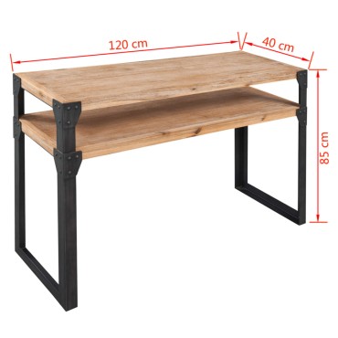vidaXL Τραπέζι Κονσόλα 120x40x85cm από Μασίφ Ξύλο Ακακίας 1 τεμ.