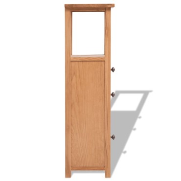 vidaXL Έπιπλο Γωνιακό 26x26x94cm από Μασίφ Ξύλο Δρυός 1 τεμ.