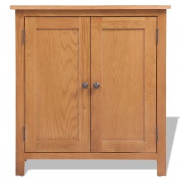 vidaXL Ντουλάπι Αποθήκευσης 70x35x75cm από Μασίφ Ξύλο Δρυός 1 τεμ.