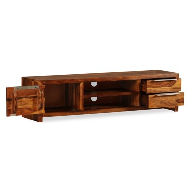vidaXL Έπιπλο Τηλεόρασης 120x30x30cm από Μασίφ Ξύλο Sheesham