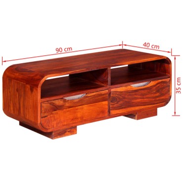 vidaXL Τραπεζάκι Σαλονιού 90x40x35cm από Μασίφ Ξύλο Sheesham 1 τεμ.