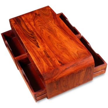 vidaXL Τραπεζάκι Σαλονιού 90x40x35cm από Μασίφ Ξύλο Sheesham 1 τεμ.