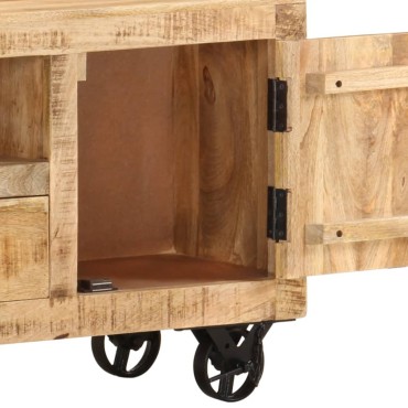 vidaXL Έπιπλο Τηλεόρασης 110x30x50cm από Ακατέργαστο Ξύλο Μάνγκο