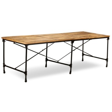 vidaXL Τραπεζαρία από Μασίφ Ξύλο Μάνγκο 240x90x76cm 1 τεμ.