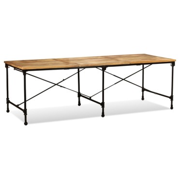 vidaXL Τραπεζαρία από Μασίφ Ξύλο Μάνγκο 240x90x76cm 1 τεμ.