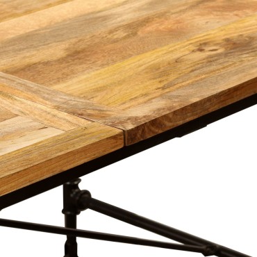 vidaXL Τραπεζαρία από Μασίφ Ξύλο Μάνγκο 240x90x76cm 1 τεμ.