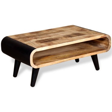 vidaXL Τραπεζάκι Σαλονιού 90x55x39cm από Ακατέργαστο Ξύλο Μάνγκο 1 τεμ.