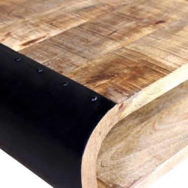 vidaXL Τραπεζάκι Σαλονιού 90x55x39cm από Ακατέργαστο Ξύλο Μάνγκο 1 τεμ.