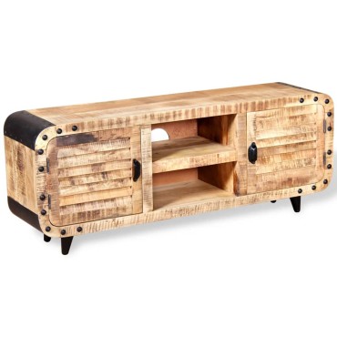vidaXL Έπιπλο Τηλεόρασης 120x30x50cm από Ακατέργαστο Ξύλο Μάνγκο