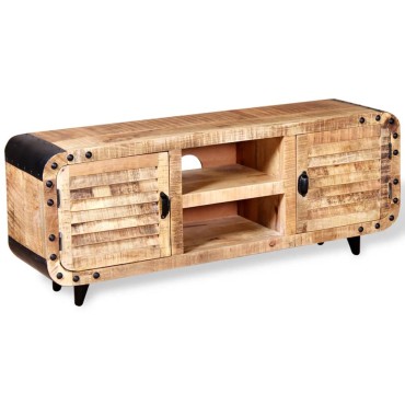 vidaXL Έπιπλο Τηλεόρασης 120x30x50cm από Ακατέργαστο Ξύλο Μάνγκο