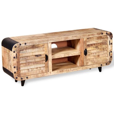 vidaXL Έπιπλο Τηλεόρασης 120x30x50cm από Ακατέργαστο Ξύλο Μάνγκο