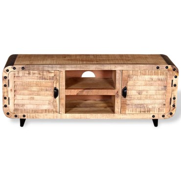 vidaXL Έπιπλο Τηλεόρασης 120x30x50cm από Ακατέργαστο Ξύλο Μάνγκο