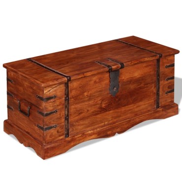 vidaXL Μπαούλο Αποθήκευσης από Μασίφ Ξύλο 90x40x40cm 1 τεμ.