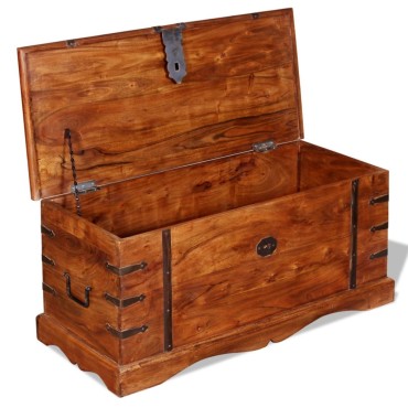 vidaXL Μπαούλο Αποθήκευσης από Μασίφ Ξύλο 90x40x40cm 1 τεμ.