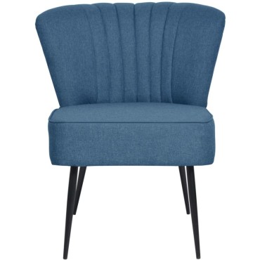 vidaXL Πολυθρόνα Cocktail Μπλε Υφασμάτινη 64x73x81cm 1 τεμ.