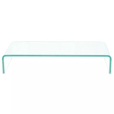 vidaXL Βάση Τηλεόρασης/Οθόνης Διάφανη 70x30x13cm Γυάλινη