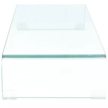 vidaXL Βάση Τηλεόρασης/Οθόνης Διάφανη 70x30x13cm Γυάλινη
