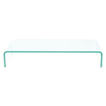 vidaXL Βάση Τηλεόρασης/Οθόνης Διάφανη 80x30x13cm Γυάλινη