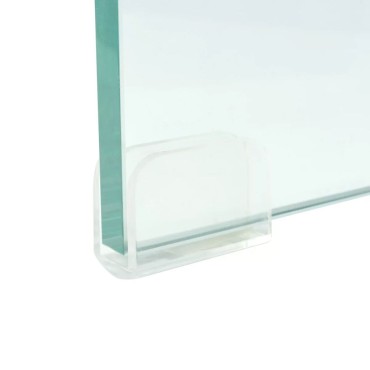 vidaXL Βάση Τηλεόρασης/Οθόνης Διάφανη 80x30x13cm Γυάλινη