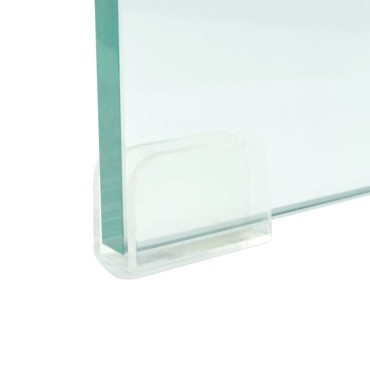 vidaXL Βάση Τηλεόρασης/Οθόνης Διάφανη 90x30x13cm Γυάλινη