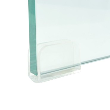 vidaXL Βάση Τηλεόρασης/Οθόνης Διάφανη 110x30x13cm Γυάλινη
