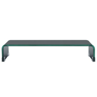 vidaXL Βάση Τηλεόρασης/Οθόνης Μαύρη 60x25x11cm Γυάλινη