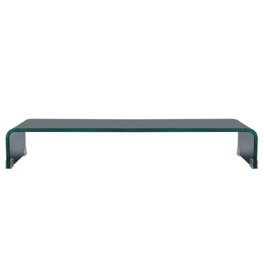 vidaXL Βάση Τηλεόρασης/Οθόνης Μαύρη 80x30x13cm Γυάλινη