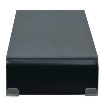 vidaXL Βάση Τηλεόρασης/Οθόνης Μαύρη 80x30x13cm Γυάλινη