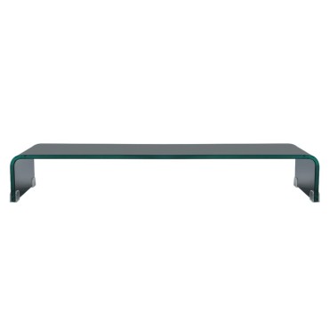 vidaXL Βάση Τηλεόρασης/Οθόνης Μαύρη 90x30x13cm Γυάλινη