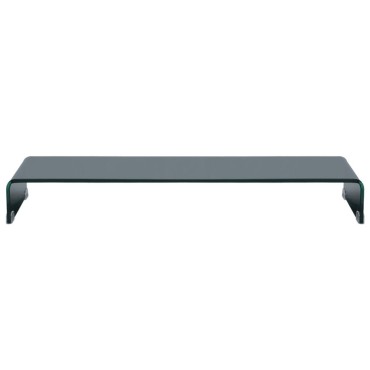 vidaXL Βάση Τηλεόρασης/Οθόνης Μαύρη 100x30x13cm Γυάλινη