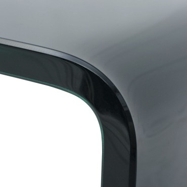 vidaXL Βάση Τηλεόρασης/Οθόνης Μαύρη 100x30x13cm Γυάλινη