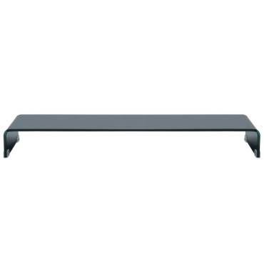 vidaXL Βάση Τηλεόρασης/Οθόνης Μαύρη 110x30x13cm Γυάλινη
