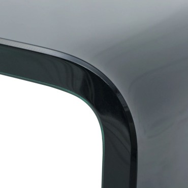 vidaXL Βάση Τηλεόρασης/Οθόνης Μαύρη 110x30x13cm Γυάλινη