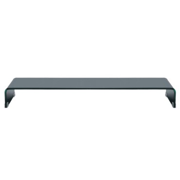 vidaXL Βάση Τηλεόρασης/Οθόνης Μαύρη 120x30x13cm Γυάλινη