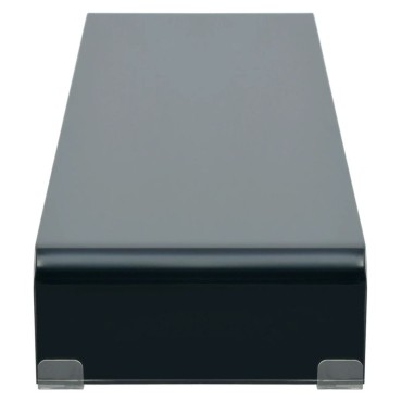 vidaXL Βάση Τηλεόρασης/Οθόνης Μαύρη 120x30x13cm Γυάλινη