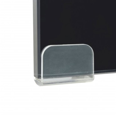 vidaXL Βάση Τηλεόρασης/Οθόνης Μαύρη 120x30x13cm Γυάλινη