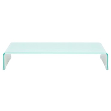 vidaXL Βάση Τηλεόρασης/Οθόνης Πράσινη 70x30x13cm Γυάλινη