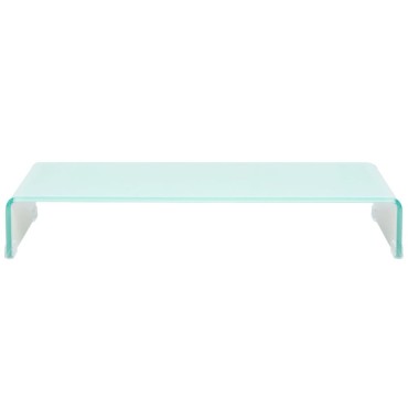 vidaXL Βάση Τηλεόρασης/Οθόνης Πράσινη 80x30x13cm Γυάλινη