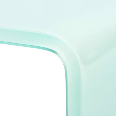vidaXL Βάση Τηλεόρασης/Οθόνης Πράσινη 80x30x13cm Γυάλινη