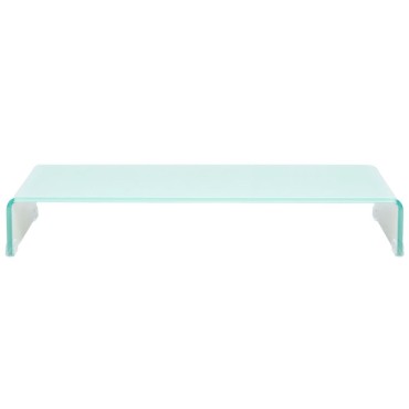vidaXL Βάση Τηλεόρασης/Οθόνης Πράσινη 90x30x13cm Γυάλινη