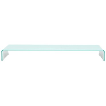 vidaXL Βάση Τηλεόρασης/Οθόνης Πράσινη 100x30x13cm Γυάλινη