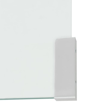 vidaXL Τραπεζάκι Σαλονιού Διάφανο 49,5x50x45cm από Ψημένο Γυαλί 1 τεμ.